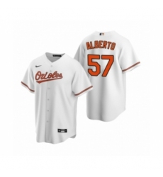 Youth Baltimore Orioles #57 Hanser Alberto Nike White 2020 Replica Home Jersey