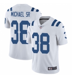 Men's Nike Indianapolis Colts #38 Christine Michael Sr White Vapor Untouchable Limited Player NFL Jersey