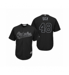 Men's Baltimore Orioles #48 Richard Bleier Dick Black 2019 Players Weekend Replica Jersey