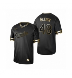 Women's Baltimore Orioles 2019 Golden Edition  #48 Richard Bleier Black Jersey