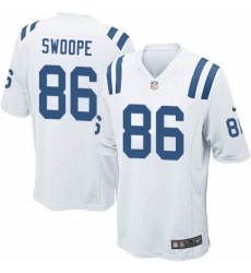 Men's Nike Indianapolis Colts #86 Erik Swoope Game White NFL Jersey