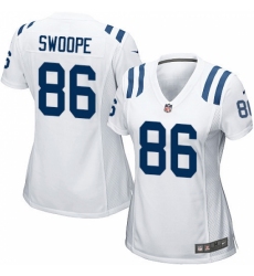 Women's Nike Indianapolis Colts #86 Erik Swoope Game White NFL Jersey