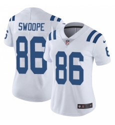 Women's Nike Indianapolis Colts #86 Erik Swoope White Vapor Untouchable Limited Player NFL Jersey