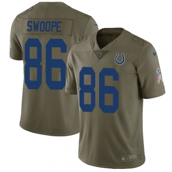 Youth Nike Indianapolis Colts #86 Erik Swoope Limited Olive 2017 Salute to Service NFL Jersey Youth Nike Indianapolis Colts #86 Erik Swoope Limited Olive 2017 Salute to Service NFL Jersey