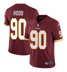 Men's Nike Washington Redskins #90 Ziggy Hood Burgundy Red Team Color Vapor Untouchable Limited Player NFL Jersey