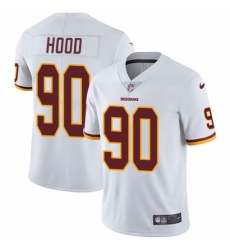 Men's Nike Washington Redskins #90 Ziggy Hood White Vapor Untouchable Limited Player NFL Jersey