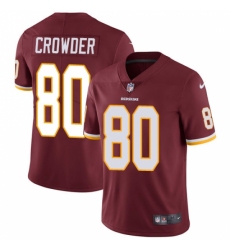 Men's Nike Washington Redskins #80 Jamison Crowder Burgundy Red Team Color Vapor Untouchable Limited Player NFL Jersey