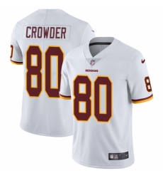 Men's Nike Washington Redskins #80 Jamison Crowder White Vapor Untouchable Limited Player NFL Jersey