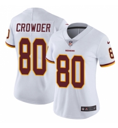 Women's Nike Washington Redskins #80 Jamison Crowder White Vapor Untouchable Limited Player NFL Jersey