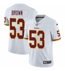 Men's Nike Washington Redskins #53 Zach Brown White Vapor Untouchable Limited Player NFL Jersey