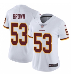 Women's Nike Washington Redskins #53 Zach Brown White Vapor Untouchable Limited Player NFL Jersey