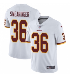 Men's Nike Washington Redskins #36 D.J. Swearinger White Vapor Untouchable Limited Player NFL Jersey