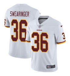Youth Nike Washington Redskins #36 D.J. Swearinger White Vapor Untouchable Limited Player NFL Jersey