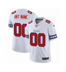 Men's Houston Texans Customized White Team Logo Cool Edition Jersey