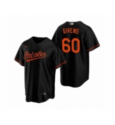 Men's Baltimore Orioles #60 Mychal Givens Nike Black Replica Alternate Jersey