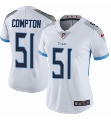 Women's Nike Tennessee Titans #51 Will Compton White Vapor Untouchable Elite Player NFL Jersey
