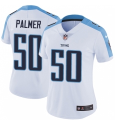 Women's Nike Tennessee Titans #50 Nate Palmer White Vapor Untouchable Limited Player NFL Jersey