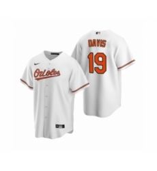 Men's Baltimore Orioles #19 Chris Davis Nike White 2020 Replica Home Jersey