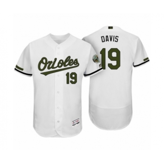Men's Baltimore Orioles #19 Chris Davis White 2017 Memorial Day Collection Flexbase Jersey Men's Baltimore Orioles #19 Chris Davis White 2017 Memorial Day Collection Flexbase Jersey