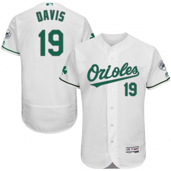 Men's Majestic Baltimore Orioles #19 Chris Davis White Celtic Flexbase Authentic Collection MLB Jersey Men's Majestic Baltimore Orioles #19 Chris Davis White Celtic Flexbase Authentic Collection MLB Jersey