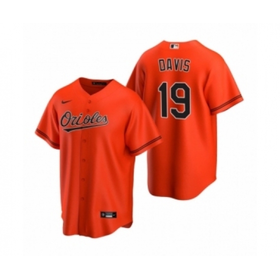 Women's Baltimore Orioles #19 Chris Davis Nike Orange 2020 Replica Alternate Jersey Women's Baltimore Orioles #19 Chris Davis Nike Orange 2020 Replica Alternate Jersey