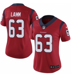 Women's Nike Houston Texans #63 Kendall Lamm Red Alternate Vapor Untouchable Elite Player NFL Jersey