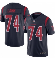 Youth Nike Houston Texans #74 Kendall Lamm Limited Navy Blue Rush Vapor Untouchable NFL Jersey