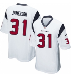 Men's Nike Houston Texans #31 Natrell Jamerson Game White NFL Jersey