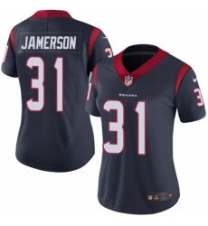 Women's Nike Houston Texans #31 Natrell Jamerson Navy Blue Team Color Vapor Untouchable Limited Player NFL Jersey
