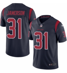Youth Nike Houston Texans #31 Natrell Jamerson Limited Navy Blue Rush Vapor Untouchable NFL Jersey