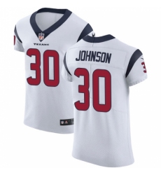 Men's Nike Houston Texans #30 Kevin Johnson White Vapor Untouchable Elite Player NFL Jersey