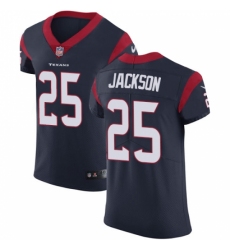 Men's Nike Houston Texans #25 Kareem Jackson Navy Blue Team Color Vapor Untouchable Elite Player NFL Jersey