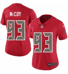 Women's Nike Tampa Bay Buccaneers #93 Gerald McCoy Limited Red Rush Vapor Untouchable NFL Jersey