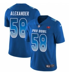 Youth Nike Tampa Bay Buccaneers #58 Kwon Alexander Limited Royal Blue 2018 Pro Bowl NFL Jersey