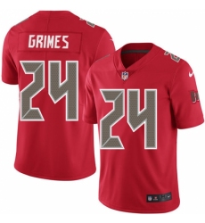 Men's Nike Tampa Bay Buccaneers #24 Brent Grimes Limited Red Rush Vapor Untouchable NFL Jersey