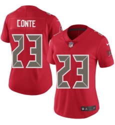 Women's Nike Tampa Bay Buccaneers #23 Chris Conte Limited Red Rush Vapor Untouchable NFL Jersey