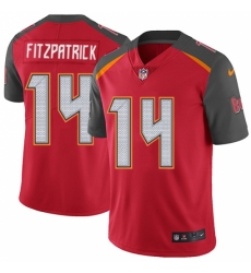 Men's Nike Tampa Bay Buccaneers #14 Ryan Fitzpatrick Red Team Color Vapor Untouchable Limited Player NFL Jersey