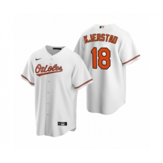 Men's Baltimore Orioles #18 Heston Kjerstad White 2020 MLB Draft Replica Home Jersey Men's Baltimore Orioles #18 Heston Kjerstad White 2020 MLB Draft Replica Home Jersey