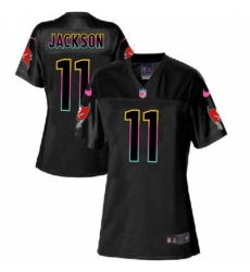 Women's Nike Tampa Bay Buccaneers #11 DeSean Jackson Game Black Fashion NFL Jersey