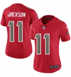 Women's Nike Tampa Bay Buccaneers #11 DeSean Jackson Limited Red Rush Vapor Untouchable NFL Jersey