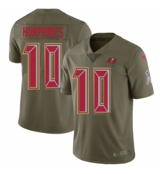 Men's Nike Tampa Bay Buccaneers #10 Adam Humphries Limited Olive 2017 Salute to Service NFL Jersey