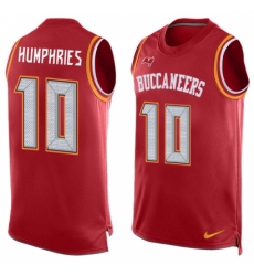 Men's Nike Tampa Bay Buccaneers #10 Adam Humphries Limited Red Player Name & Number Tank Top NFL Jersey
