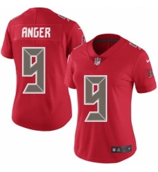 Women's Nike Tampa Bay Buccaneers #9 Bryan Anger Limited Red Rush Vapor Untouchable NFL Jersey