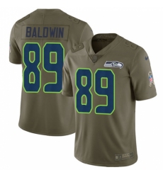 Men's Nike Seattle Seahawks #89 Doug Baldwin Limited Olive 2017 Salute to Service NFL Jersey