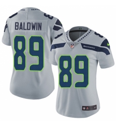 Women's Nike Seattle Seahawks #89 Doug Baldwin Grey Alternate Vapor Untouchable Limited Player NFL Jersey