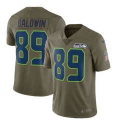 Youth Nike Seattle Seahawks #89 Doug Baldwin Limited Olive 2017 Salute to Service NFL Jersey