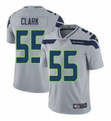 Men's Nike Seattle Seahawks #55 Frank Clark Grey Alternate Vapor Untouchable Limited Player NFL Jersey