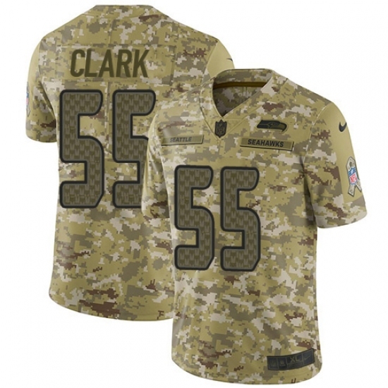 Men's Nike Seattle Seahawks #55 Frank Clark Limited Camo 2018 Salute to Service NFL Jersey Men's Nike Seattle Seahawks #55 Frank Clark Limited Camo 2018 Salute to Service NFL Jersey