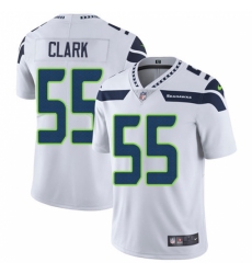 Men's Nike Seattle Seahawks #55 Frank Clark White Vapor Untouchable Limited Player NFL Jersey