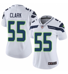Women's Nike Seattle Seahawks #55 Frank Clark Elite White NFL Jersey